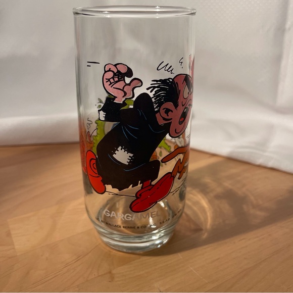 Smurfs Gargamel & Azrael Glass Vintage - Picture 2 of 9